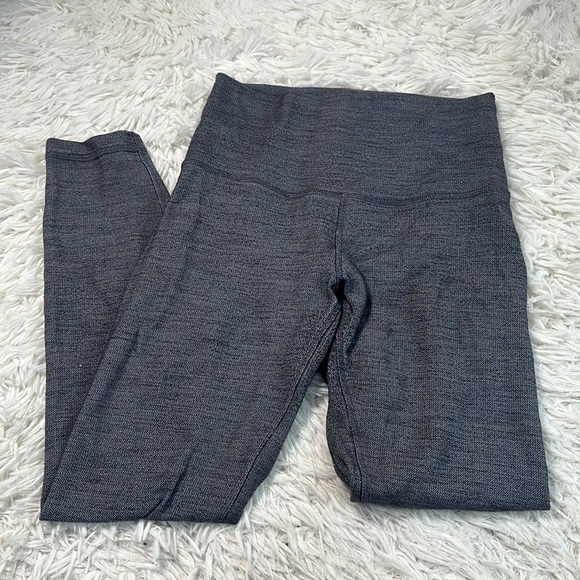 Lululemon Align Pant II 25" Mini Heathered Herringbone Heathered Black White / B - Picture 1 of 4